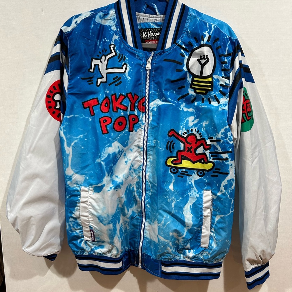 Members Only x Keith Haring Tokyo Pop Graphic Bomber